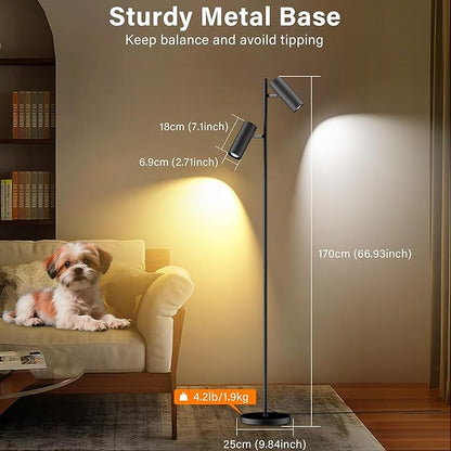 SIBRILLE Spotlight Floor Lamp, Tall LED Standing Lamp