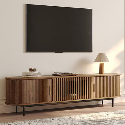 POVISON Fully-Assembled Mid Century Modern TV Stand