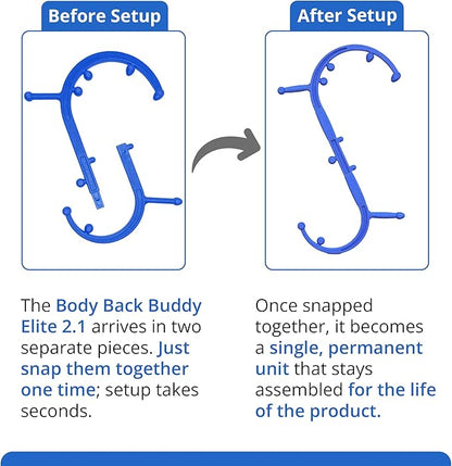 Body Back Buddy Elite Trigger Point Massage Tool, Neck and Back Massager