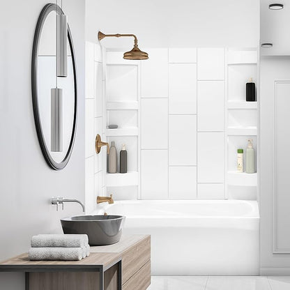 White Acrylic Tub Wall Surround 32"x 60"x 58"