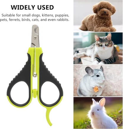 Dog Nail Clippers, Cat Claw Trimmer Professional Wider Blades Elbow Spring for Grooming for Cats for Kittens for Ferrets