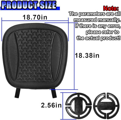 Car Seat Cushion, Comfort Cool Ice Silk Fibers Automotive Front Seats Pad, Non-Slip Breathable Auto Guard Seat Cushion, Drivers Seats Protector Covers for Vehicle, Home, Office (Black)