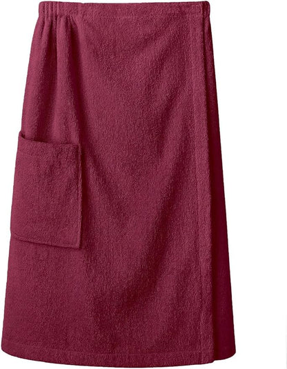 SIORO Women Bath Towel Wrap Robe, Soft Cotton Terry Spa Cloth, Plush Adjustable Closure for Shower, Travel, Pool, Gym