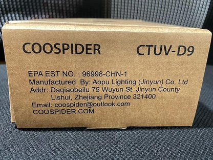 COOSPIDER 9W HVAC UV Light Lamp, Air Purifier