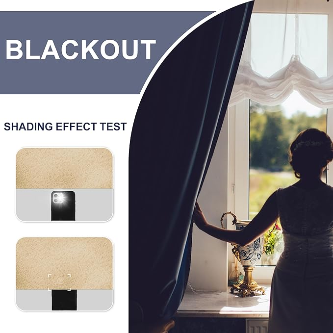 JIUZHEN Blackout Curtains for Bedroom