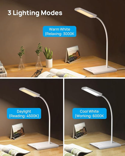TROND Desk Lamp, Bright Dimmable Eye-Caring Table Lamp, 3 Color Modes 7