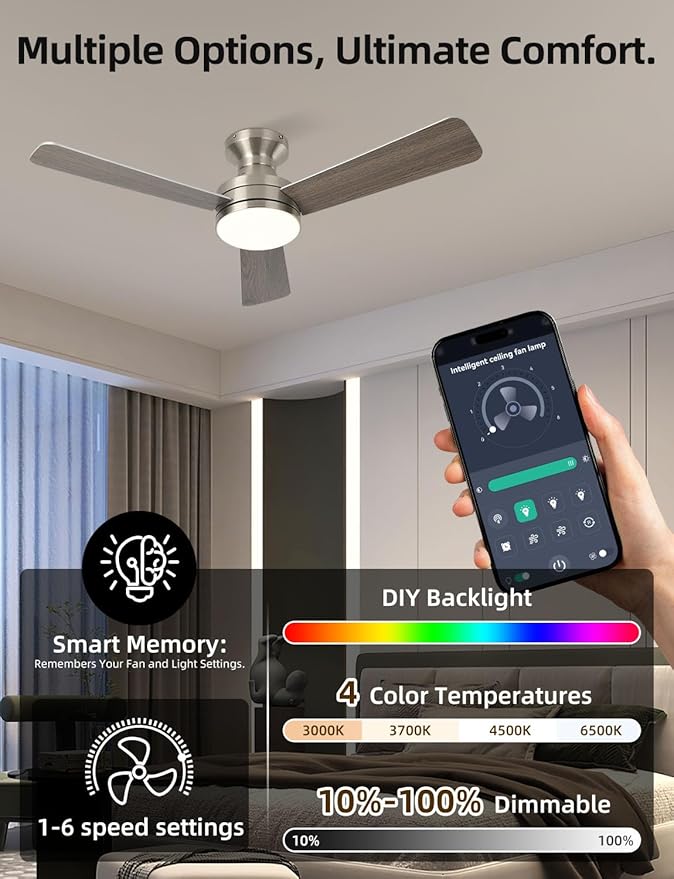 Homlit 42 inch RGB Ceiling Fan