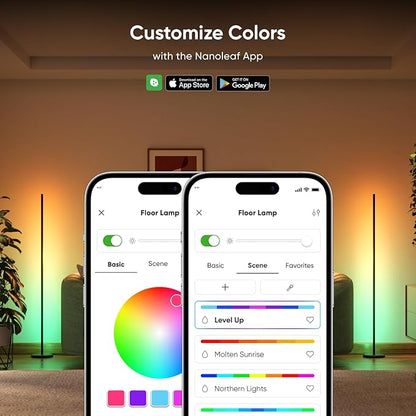 Nanoleaf Matter Smart Floor Lamp, LED Standing Lamps Work