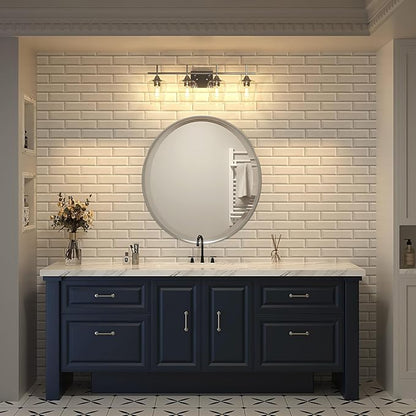 VONLUCE Bathroom Vanity Light, 4 Light Bathroom Light Fixture Over Mirror