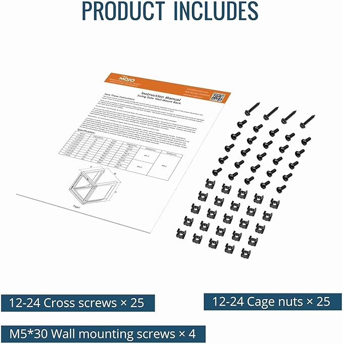 Tecmojo 18U Wall Mount Server Rack, Open Frame Network Rack