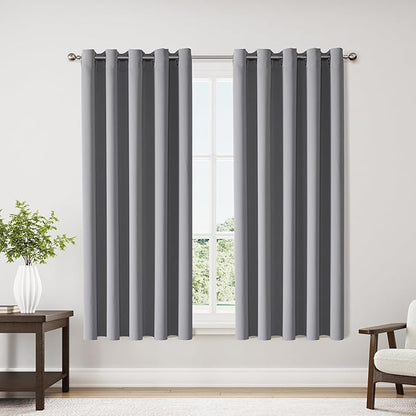 ChrisDowa Blackout Curtains 70 inches Wide