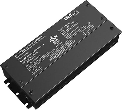 EMITEVER Dimmable Led Driver, 80W AC 110V-277V to DC 24V Transformer, 5-in-1