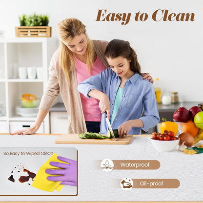 Drawer Shelf Liner for Kitchen Cabinets Non-Adhesive, Non Slip Shelf Paper Waterproof Thickened Cabinet Liners for Shelves, Strong Grip Mats for Cupboard, Dresser, Pantry, White, 23.6 in x 20 FT