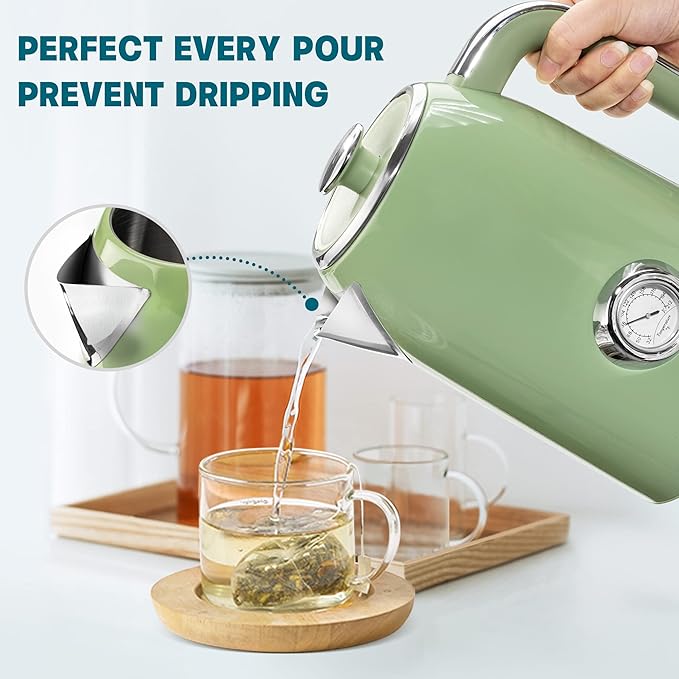 SUSTEAS Electric Kettle - 57oz Hot Tea Water Boiler