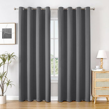 ChrisDowa Blackout Curtains 120 inches Long