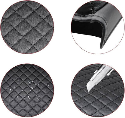 GXARTS Front Leather Center Console Lid Armrest Cover Cushion Pad Compatible with Toyota Tundra 2007 2008 2009 2010 2011 2012 2013 Fit for Toyota Sequoia 2008-2015