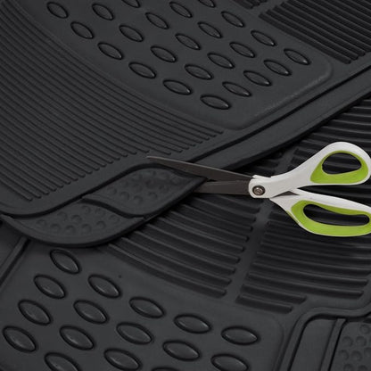 BDK Contour Liners - Original Heavy Duty Rubber Floor Mats for Car SUV Truck & Van - All Weather Protection (Original)