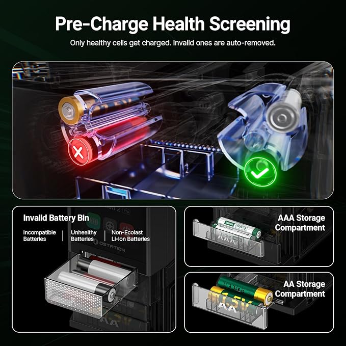 Ostation 2 Pro 3-in-1 Smart Battery Charger