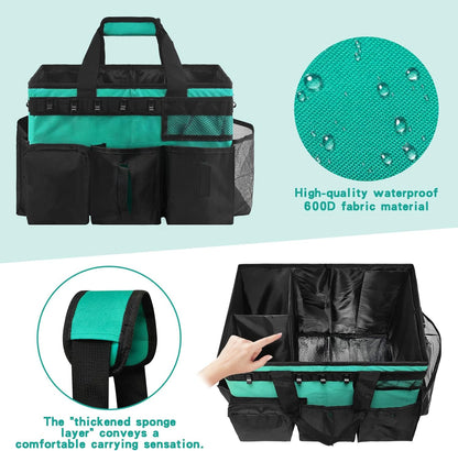 Wearable Cleaning Caddy Bag,WithDetachable Divider cleaning bags for housekeepers, With Adjustable Shoulder Strap for Cleaners & Housekeeper