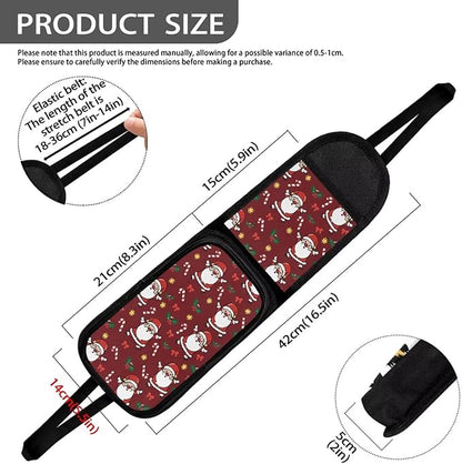 Santa Claus Car Seat Side Organizer,Car Seat Back Side Hanging Bag,Car 2 Pocket Seat Side Organizer, Auto Seat Storage Hanging Bag,Car Travel Accessories Suitable for All Cars