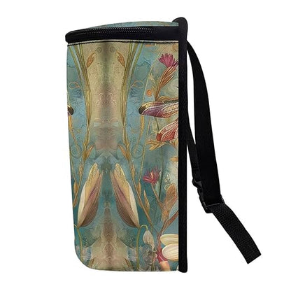 DISNIMO Dragonfly Car Trash Can, Car Trash Bag Hanging Large Capacity Car Organizer and Storage with Adjustable Straps, Leakproof Trash Bin Interior Car Stuff Storage