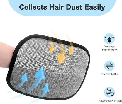 Kemodia 2 PCS Pet Hair Removal Glove, Reusable Electrostatic Cats & Dogs Hair Removal Tool for Couch, Furniture, Carpet, Car Seat, Clothes