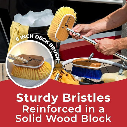 Shurhold 6" Polystyrene Medium Bristle Deck Brush