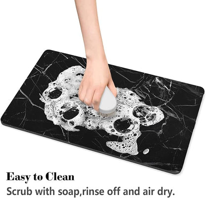Dog Food Mats for Floors Absorbent, Pet Cat Food Mat - Quick Dry Dog Bowl Mats for Food and Water, Eco-Friendly Boho Pet Supplies
