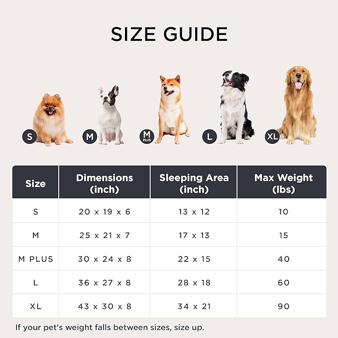 Bedsure Cute Dog Bed for Small Dogs & Cats - Washable Furry Puppy Beds, Rectangle Orthopedic Corduroy Fleece Pet Beds with Removable Zipper Cover, 20x19x6inches, Camel Brown