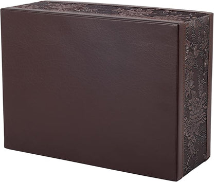 XNONE Tissue Box Cover Rectangle Retro Tissue Box Holder PU Leather Facial Tissues Organizer,Multifunctional Remote Control Stationery Storage Box,Home Office Supplies Car Napkin Caddy
