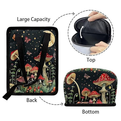 BIGCARJOB Mushroom Car Garbage Can Hanging Cute Trash Bag for Back Seat Auto Interior Storage Bags Car Trash Interior Accessories for Womens