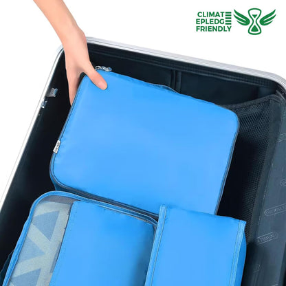 BAGAIL 8 Set Packing Cubes Luggage Packing Organizers for Travel Accessories-Light Blue