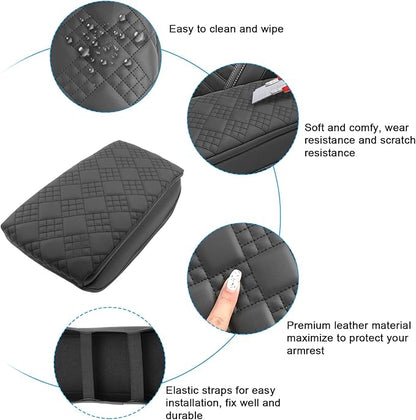 SXCY for 2025 Jeep Wagoneer S Armrest Cover Pad for 2025 Jeep Wagoneer S Accessories 2025 Wagoneer S Center Console Cover 2025 Wagoneer S Middle Console Cover Cushion