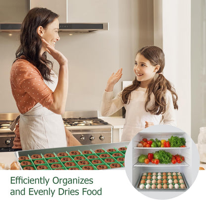 2 Sets Freeze Dryer Tray Dividers Medium, Freeze Dryer Accessories for Harvest Right, Non-Stick Dividers for Fruits, Vegetables, Meals(Green)