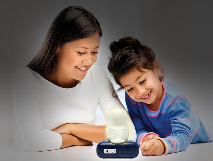 LEXiBOOK, Hedwig Nightlight Alarm Clock, Sounds and Melodies, Backlit LCD Screen