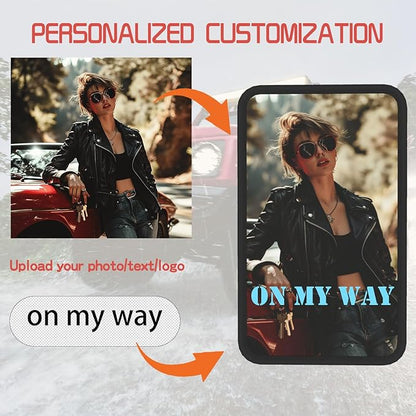 Custom Car Center Console Cover Personalized Auto Armrest Cushion Pad Add Your Image Text Logo Waterproof Non-Slip Neoprene Protector Car Decor Accessories for SUV Vehicle Sedan Truck