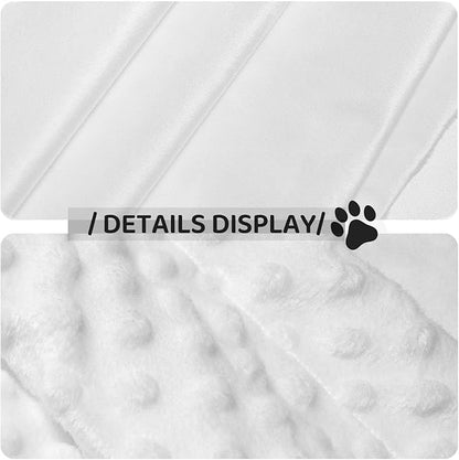 ENSFTF Pet Blanket,Warming Ultra Soft Warming Mat for Indoor Pet Beds & Furniture Reversible Blanket Machine Washable 27.6 * 19.7Inch,Woodgrain Daisy Pattern