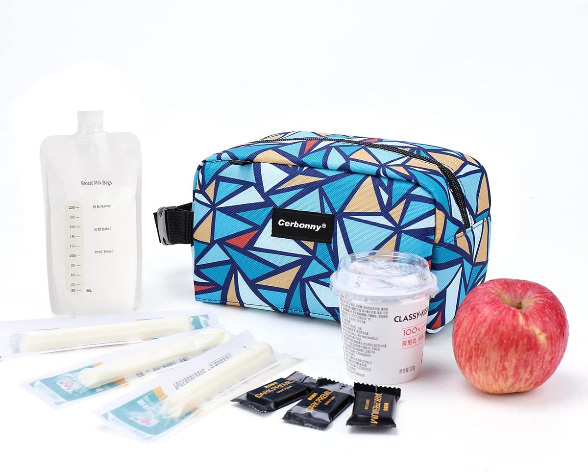 Freezable Lunch Bag,Freezable Snack Bag,Mini Cooler Bag for Travel/Work/School,Small Insulated Bag,Small Cooler Lunch Box with Ice Packs,Insulated Snack Bag,Freezable Snack Box with Handle Buckle