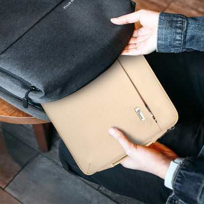 Voova Laptop Sleeve Case 13 13.6 Inch with Handle, 360°Protective Waterproof Slim Computer Bag Cover Compatible with MacBook Air 13 M1/M2/M3/M4 2020-2024, MacBook Pro 13, IPad Air/Pro 13, Beige