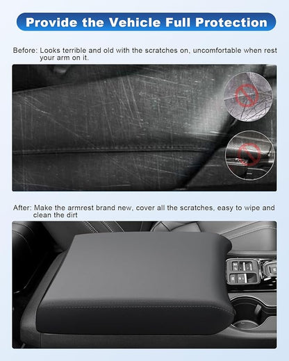 CDEFG Center Console Cover with Hidden Storage for 2023-2026 Honda Pilot/2024-2026 Honda Ridgeline Passport Accessories Armrest Cover Middle Console Protector with Magnets Secret Box
