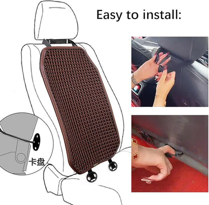 New Summer Cooling Ventilated Air Mesh Seat Cushion Pad for Car,Universal Breathable Vented Seat Cover Fits Car SUV Truck Van Pickup for Driving Seat (Brown-SeatCushion-1Pcs)