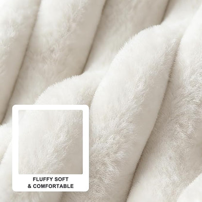 FURTIME Dog Bed Medium Size Dog, Washable Orthopedic Pet Bed with Removable Cover, Rectangle Soft Calming Sleeping Puppy Bed Durable Pet Cuddler with Anti-Slip Bottom, Cream, M Plus (30"x24"x8")