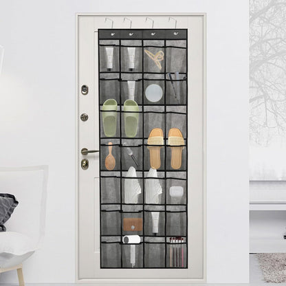 Door Shoe Organizer, 28-Compartment Over The Door Shoe Organizer, Saves Room Space, Suitable for Both Men And Women, And Convenient for Quick Storage