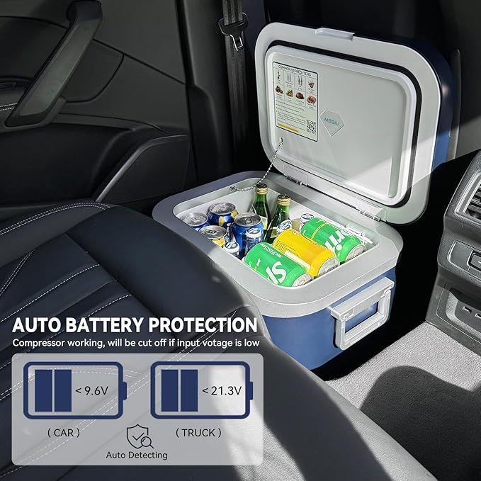 Car Refrigerator, Portable Car Fridge 12V Refrigerator 19 Quart Freezer