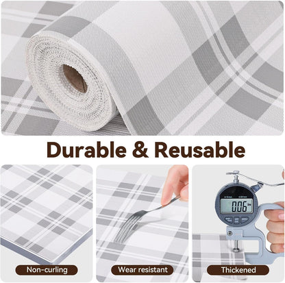 Drawer Shelf Liner for Kitchen Cabinets, Non Adhesive Slip Resistant Shelf Paper Easy to Clean, Strong Grip Thickened Waterproof Washable Mats for Pantry Shelves Cupboard Dresser(Grey, 24 in x 20 FT)