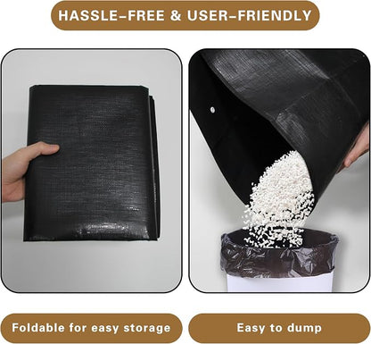 Waterproof Pet Playpen Mat, Reusable Cage Liner, Animals Habitat Protection | 1 Pack, 59"x59", Black Cage Liners for Hamsters, Ferrets, Guinea Pig, Rabbits, Bunny, Birds, and Other Small Animals