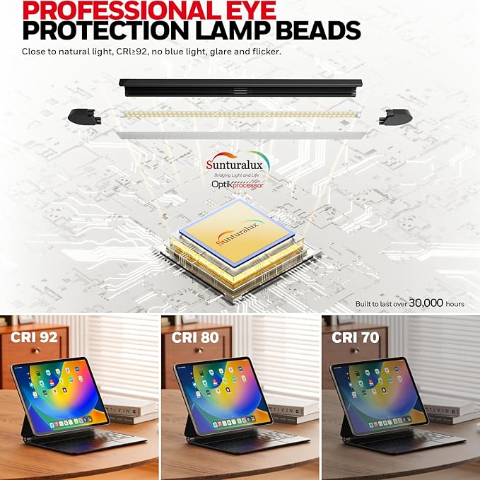 Honeywell Wide Desk Lamp with Clamp