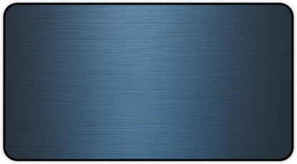 Brushed Metal Texture Desk Mat - Extended Mouse Pad & Desk Pad, Neoprene Surface, Non-Slip Rubber Base, Stitched Edges, Desk Protector for Keyboard & Mouse, Sizes 12x18/12x22/16x32 (Blue, 12x22)