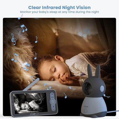 ieGeek Baby Monitor with 2K HD Resolution, Pan-Tilt-Zoom Video Baby Monitor