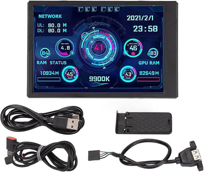 3.5in Computer Temp Monitor, PC Sensor Panel Display, PC CPU HDD Data Monitor